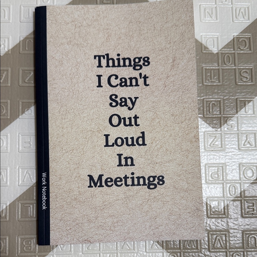 Tan Work Notebook